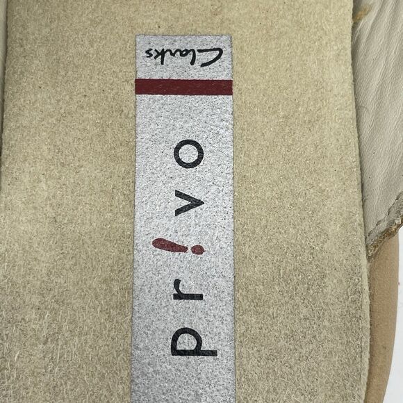 Clark's Privo Slip On Comfort Shoe's Women's 8M Tan Leather Lagenlook Bohochic - Picture 7 of 16